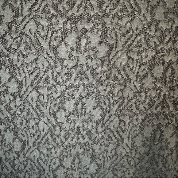 Ann Taylor LOFT Dark Teal Lace Top Button Wrist Semi Sheer Size Small - Picture 8 of 12